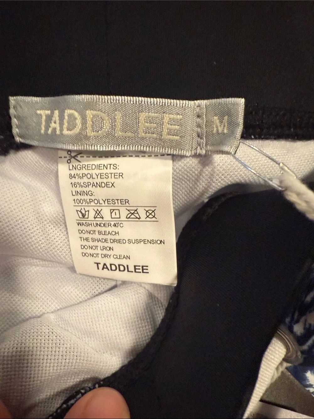 Taddlee Men's Navy Floral Swim Hybrids with Drawstring Waist